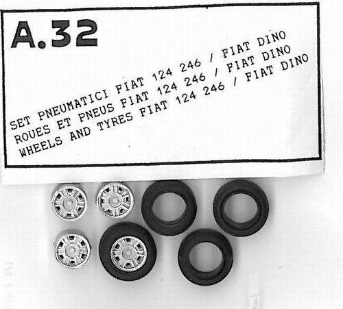 4 Ruote + cerchi campag.Fiat 131+ F.246+ Fiat124