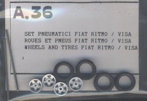 4  ruote+pneu Fiat 128 - Ritmo - A112 gr.2 1970 - 1985