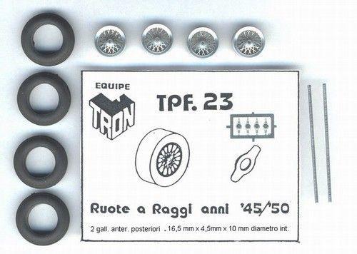 Ruote a raggi anni 1950 Ferrar125, 166,etc.