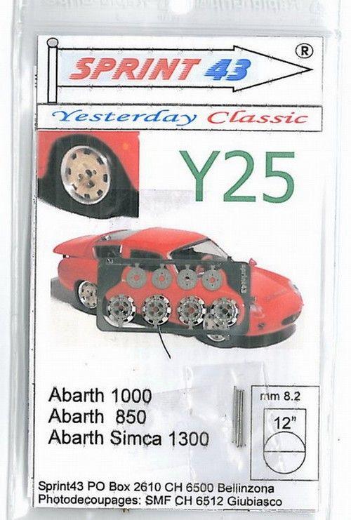 Ruote per Abarth 850, 1000, Abarth Simca 1300 1970