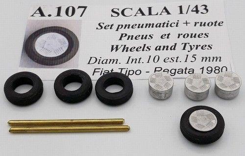 4 Ruote + cerchi  Fiat Tipo - Regata 1980 
