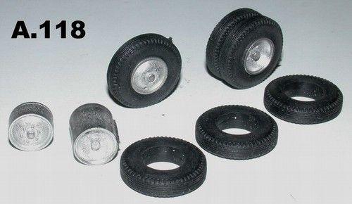 4 cerchi + pneus  per camion-truck anni 1930.40