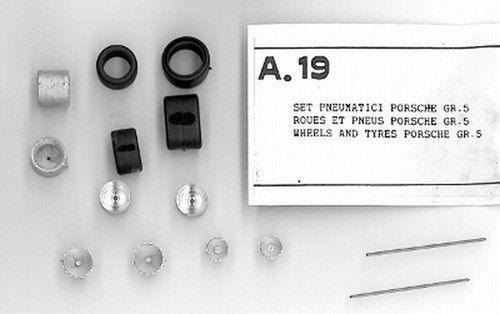 4 ruote + cerchi con  ventilanti Porsche 935