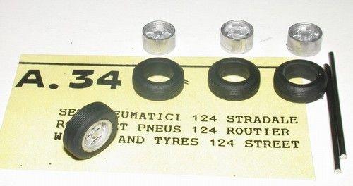 4 Ruote + cerchi Fiat 124 - 131 - Dino