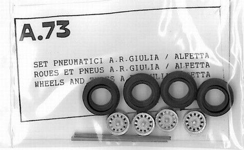 4 x  Ruote e pneu. A.R. Alfetta , Giulia 1972