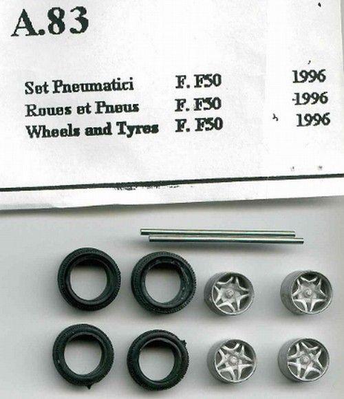 4  Ruote con cerchi per Ferrari F50 1996