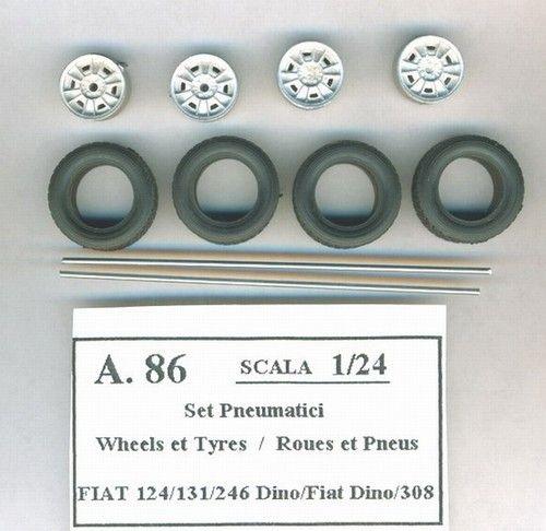 4  Ruote Campagnolo per Fiat Dino ,124 Spider Gr.4 1975