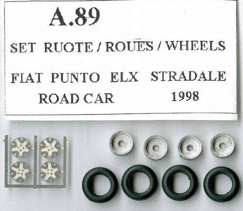 4   Pneu + cerchie Per Fiat Punto elx 1998