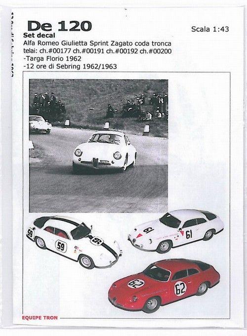 Alfa Romeo SZ C.tronca Sebring1962 1963
