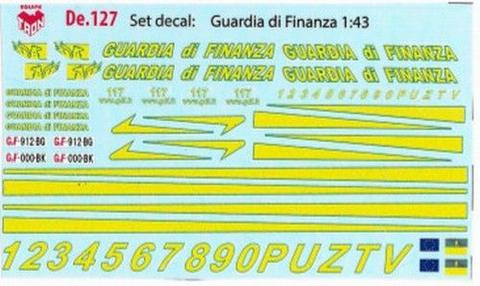Decal Guardia di Finanza 2016