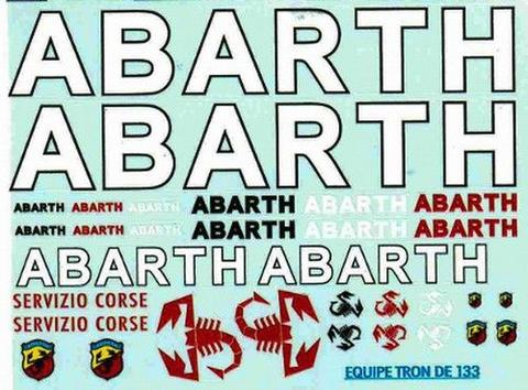Decal Abarth x furgoni 1975