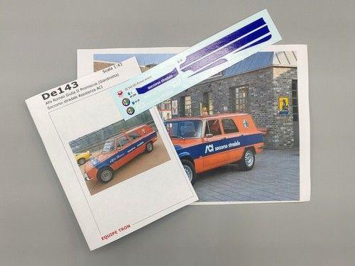 Decal x Alfa Romeo Giulia ACI Giardinetta 1975
