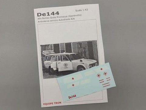 Decal x Alfa R Giulia Croce Rossa giardinetta 1966