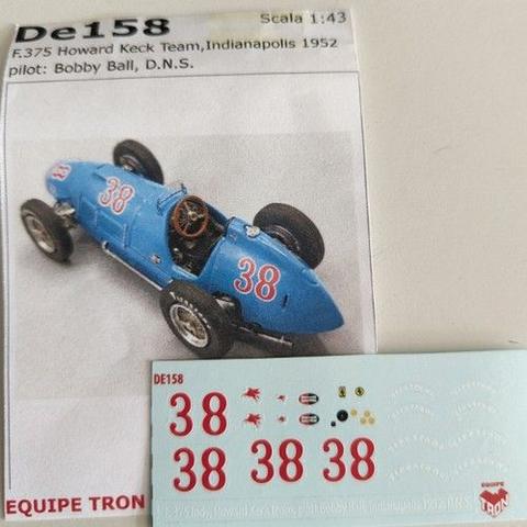Decal x Ferrari 375 Howard Keck Team Indy 1953
