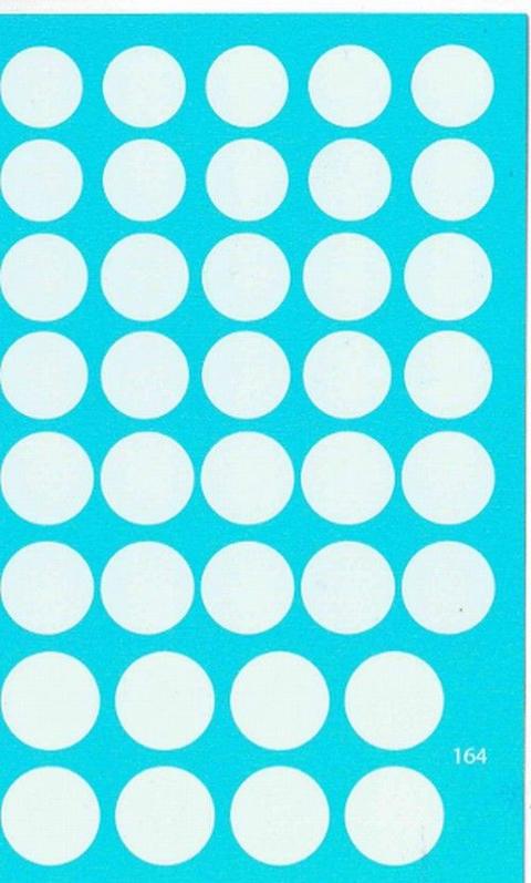 Decal tondi bianchi 16.17.18.19.mm
