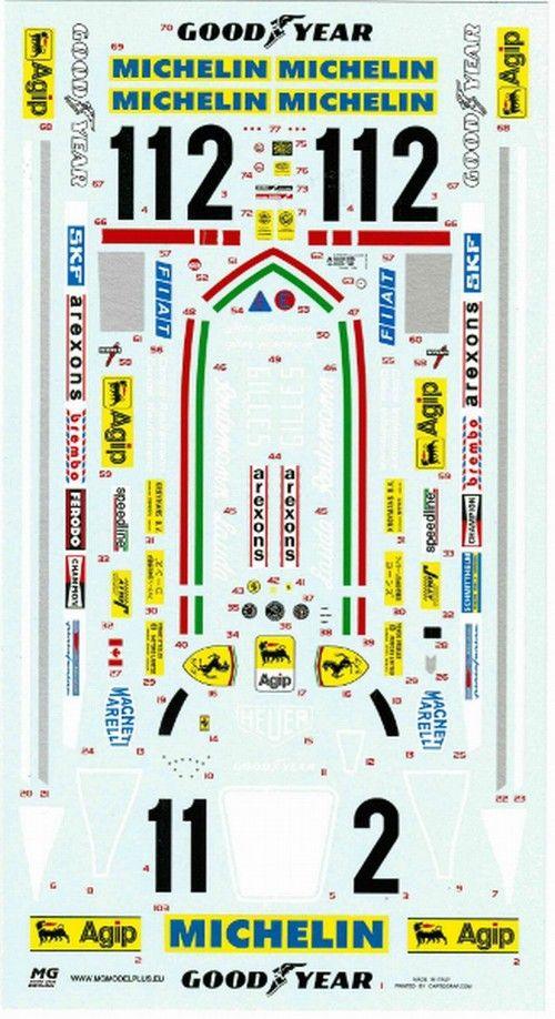 Decal Ferrari 312 T 2 1977