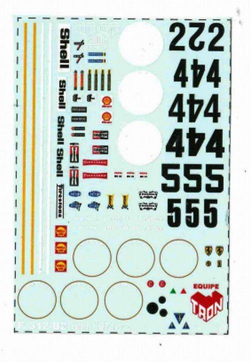 Decal Ferrari 312 B2 1971