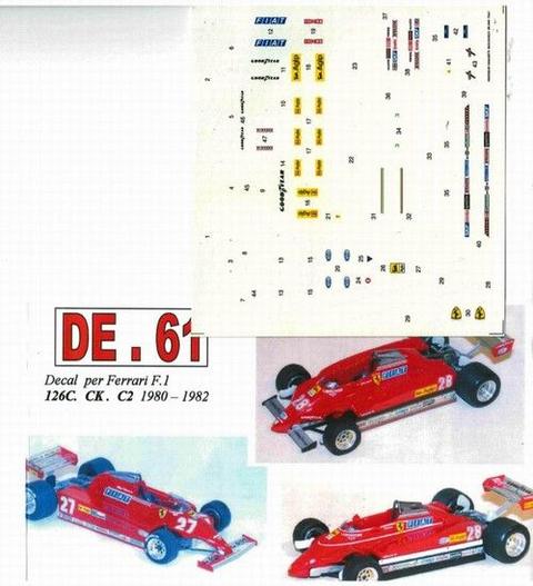 Decal Ferrari C2 1982