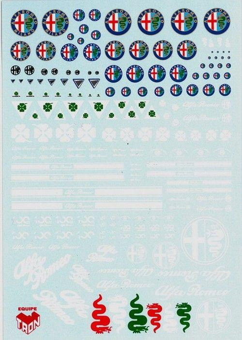 Decal A. R. varie scale anni 1950 1980