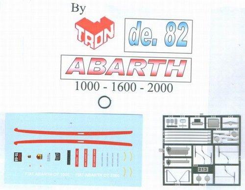 Decal ABARTH + fotoincisioni per OT 1000.1600.2000