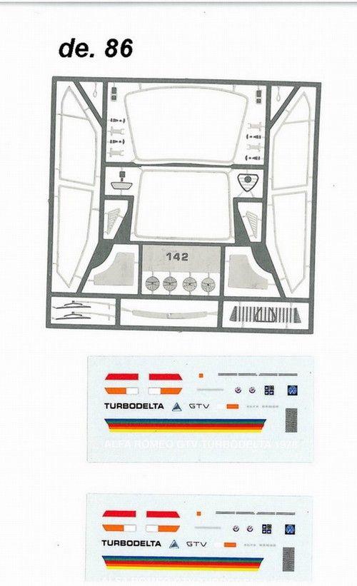 Decal + fotoincisioni Alfa Romeo Turbodelta 1979