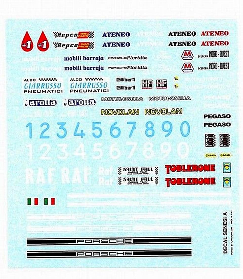 Decal vari soggetti Targa Florio 1970.1980