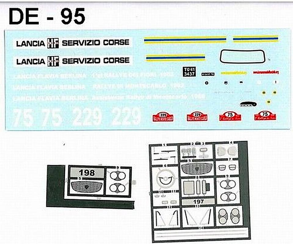 Decal + fotoincisioni per Lancia Flavia berlina 1962