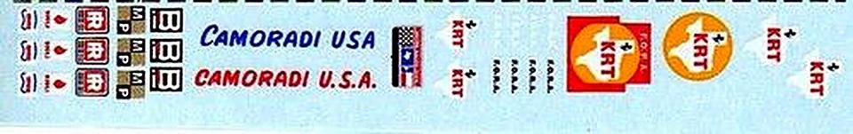 Decal Sponsors U.S.A. x 2 pezzi   1960