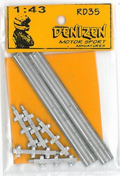 2 Barriere Amco diritte guard rail. mis.73mm cad.