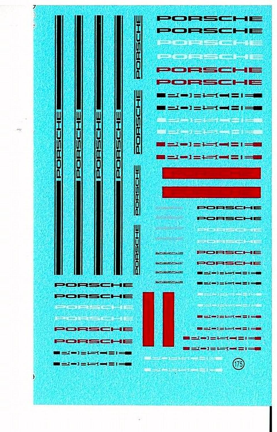 Decal generica Porsche 1970/90