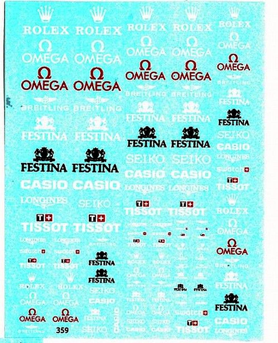Decal Festina Breitling Omega Rolex Tissot