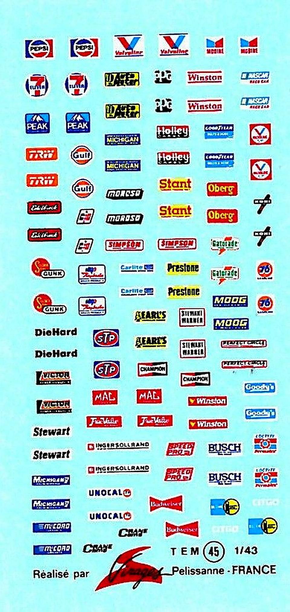 Decal assortite USA
