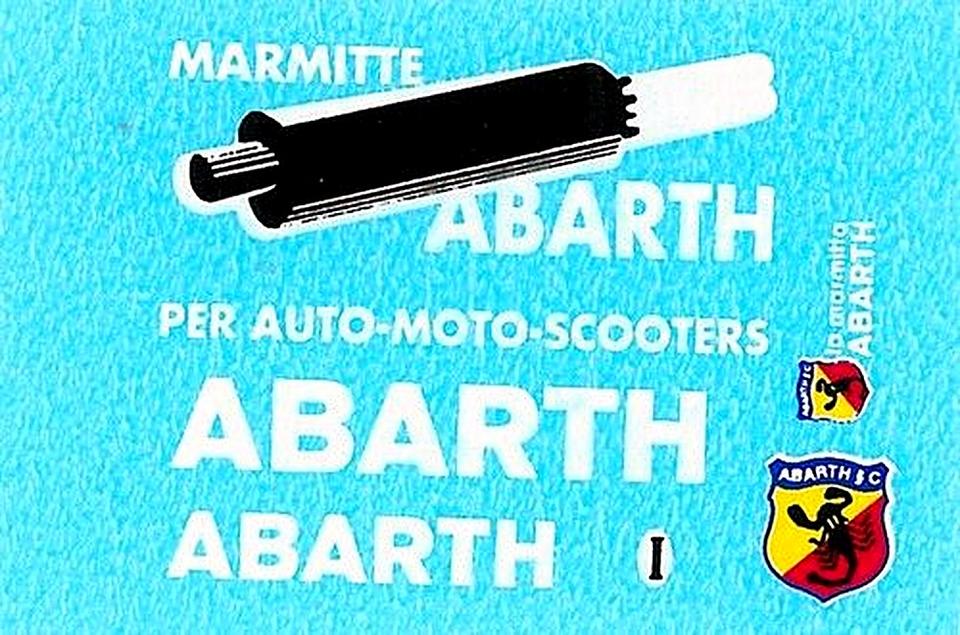 Decal Abarth per Fiat 1100 1960