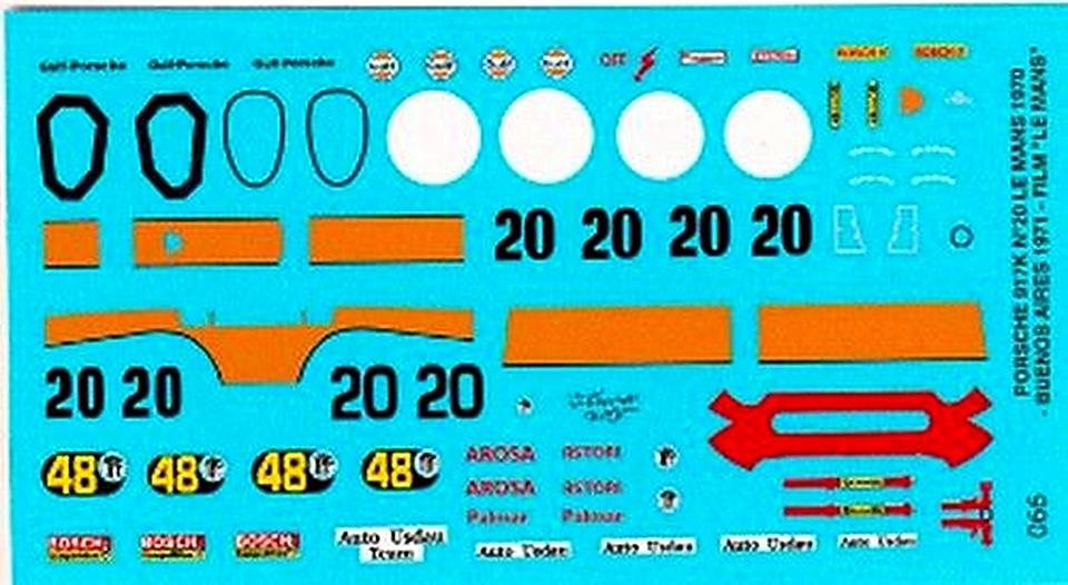 decal Porsche 917 n°20