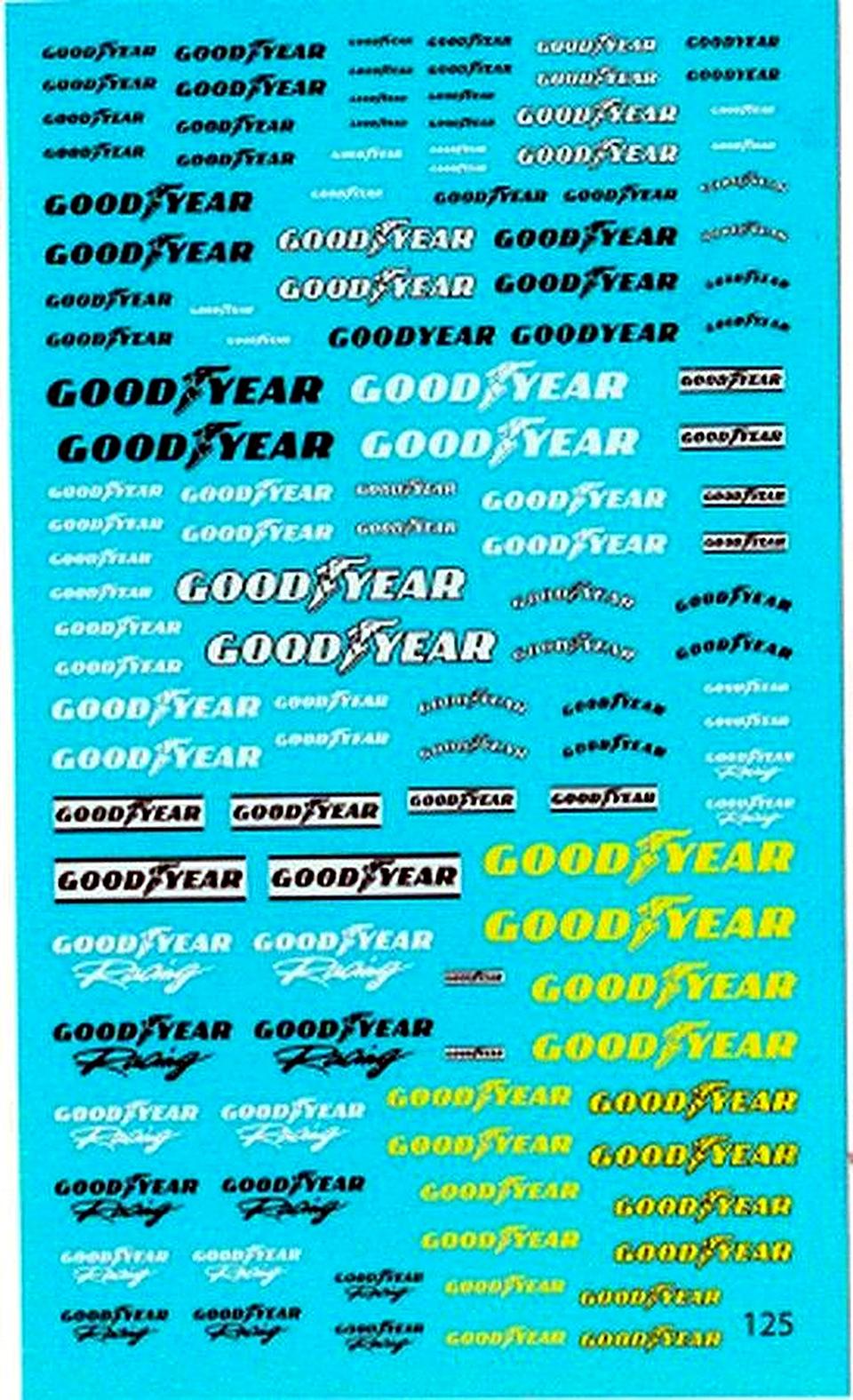 decal scritte Goodyear