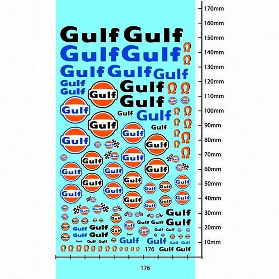 Decal assortita marchi GULF