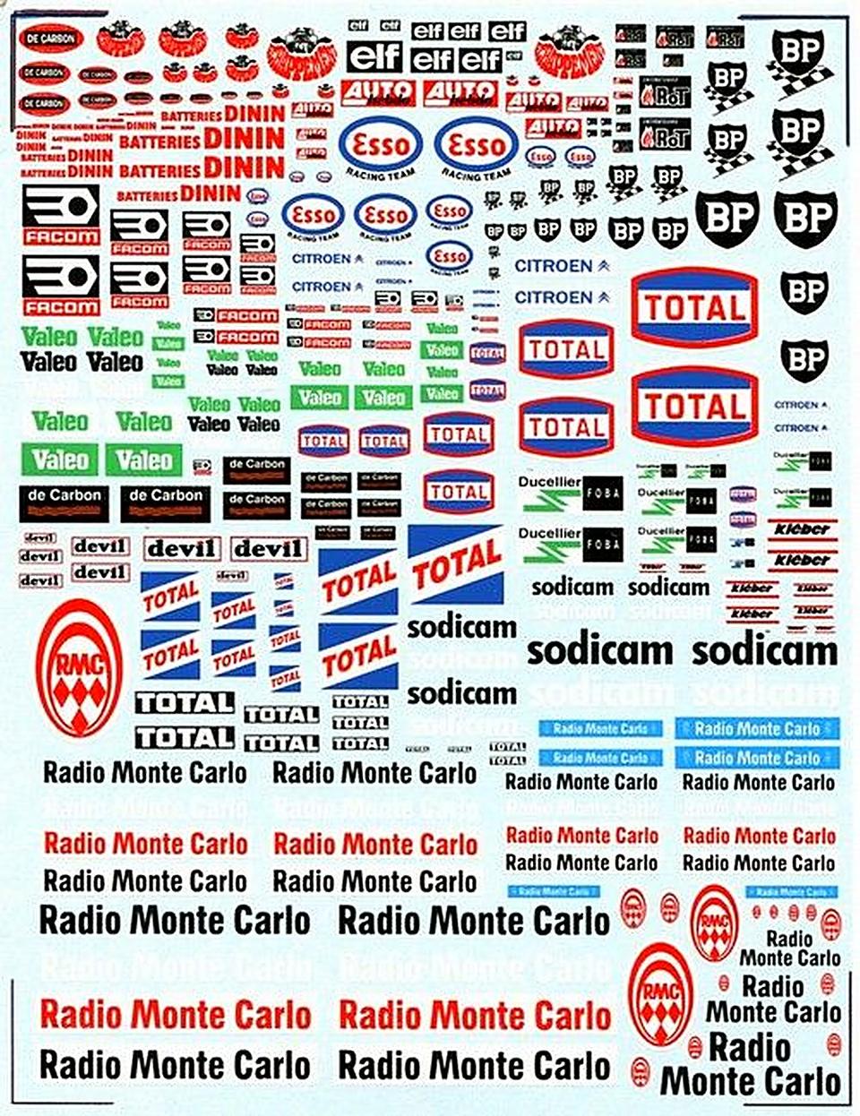Decal varie Publicità Francesi