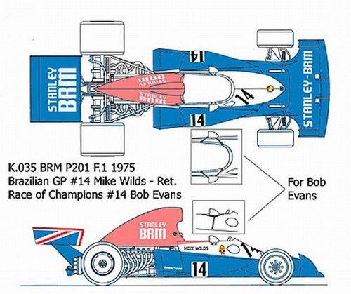 BRM Stanley P201 GP. Brasile - R.Of Champions 1975