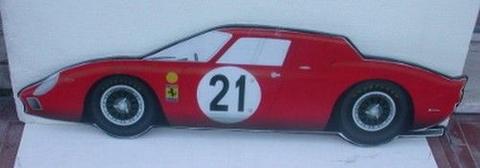 Pannello Legno del Ferrari 250 LM 1° L.M. 1965