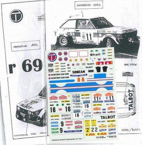 Talbot Lotus gr.2 W. Champion 4 versioni 1981