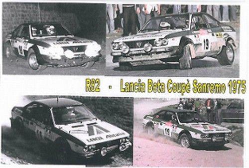 Decal Lancia Beta Gr. 4 1975 San Remo