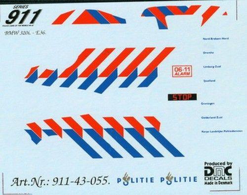 Decals PoliziaOlandese /Politie Nederland BMW E320I