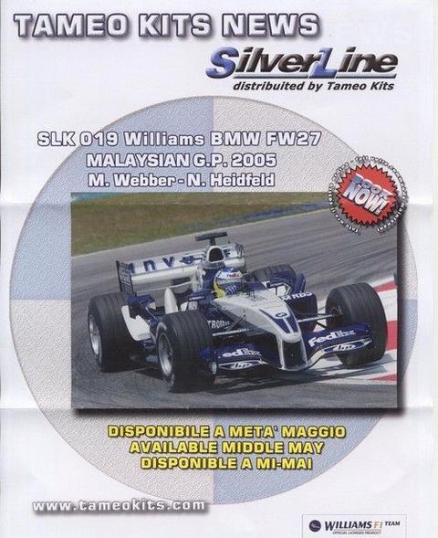 Williams Bmw F.1 FW 27 Malasysian GP 2005