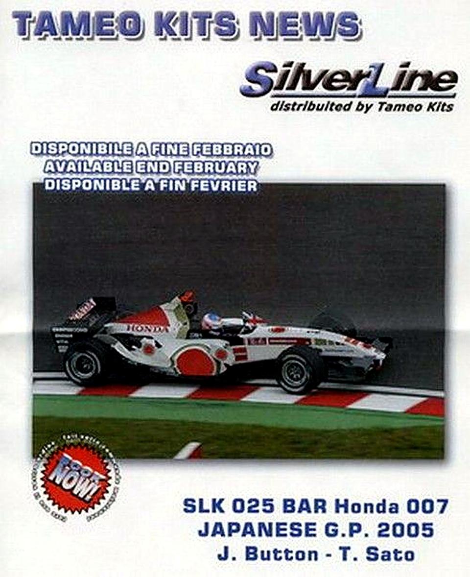 Bar Honda 007 G.P. Japan 2005 J. Button - T. Sato