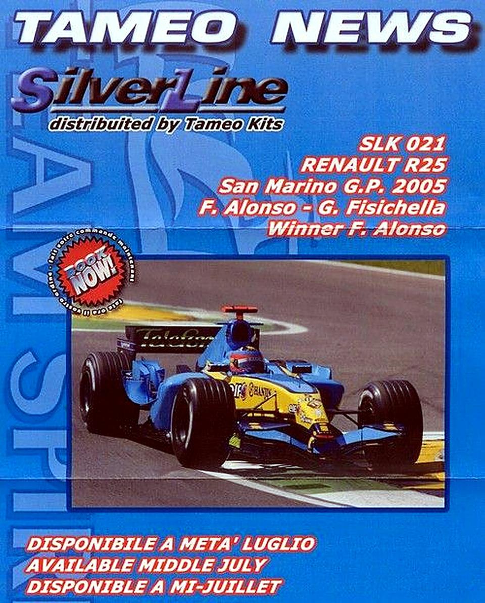 Renault R25 F.1 Winner San Marino Alonso 2005