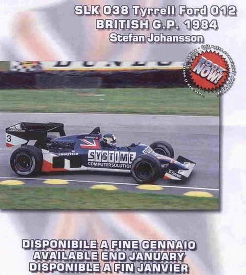 Tyrrell Ford 012 British G.P. 1984 S. Johansson