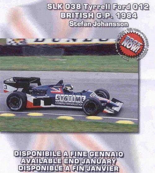Tyrrell Ford 012 British G.P. 1984 S. Johansson