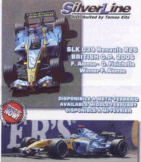 RENAULT R 26 BRITISH G.P. 2006 Winner F. Alonso