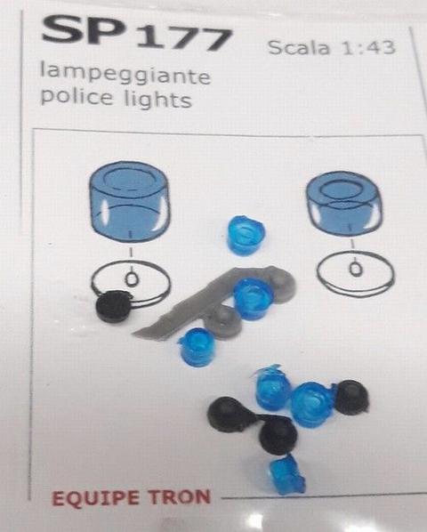 2 x Lamp. Tondi 3,5mm + 4 lamp 4mm blu