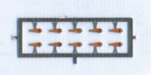 Lucine laterali arancio 10pezzi 1x 2mm